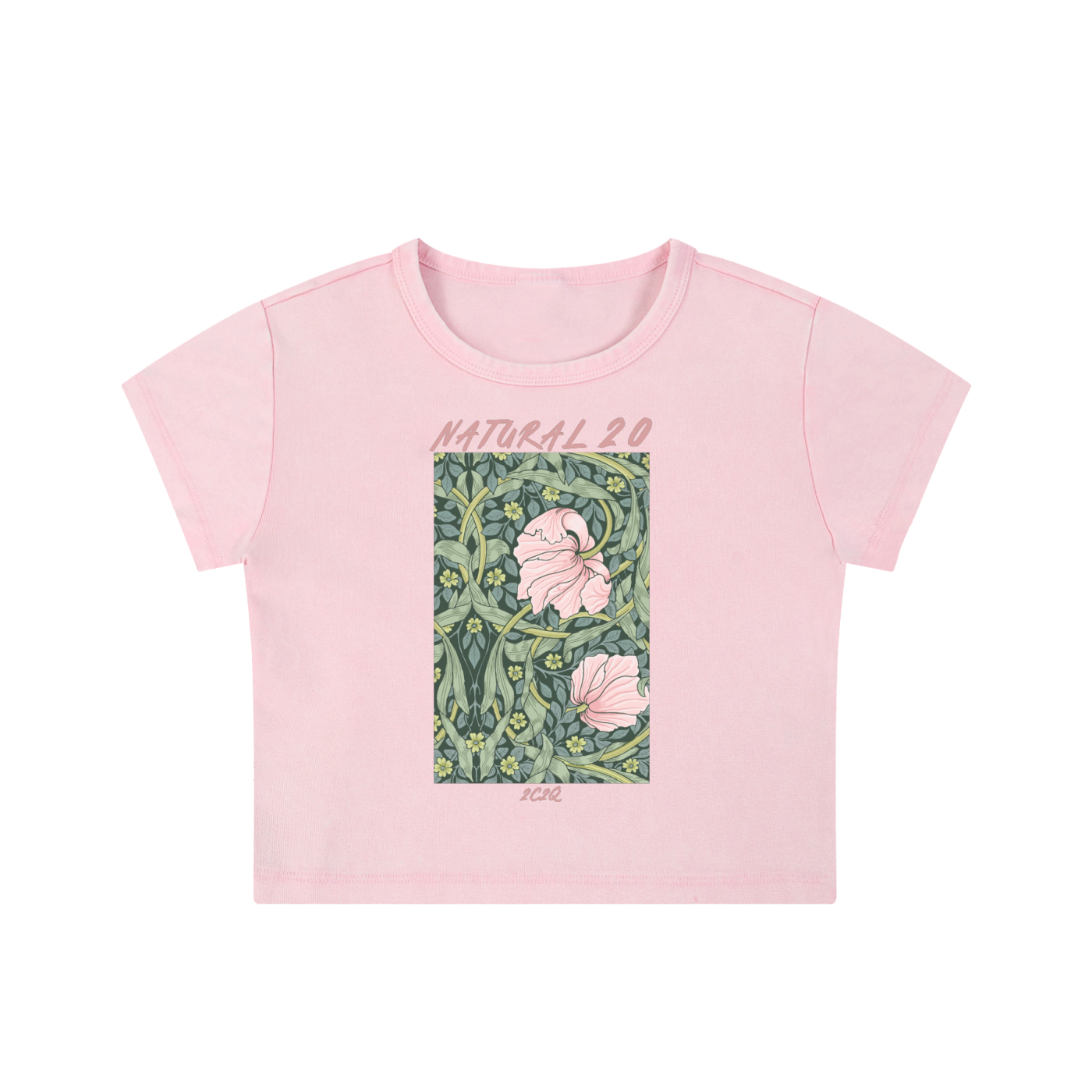 NATURAL 20 (WOMEN'S CROP TEE)