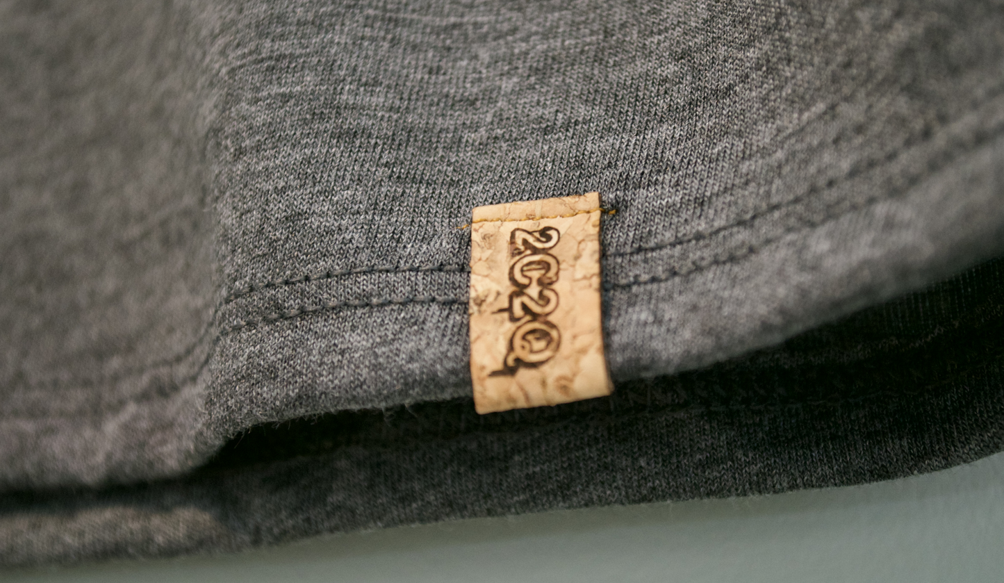 LADIES CROP TEE - HEATHER GREY