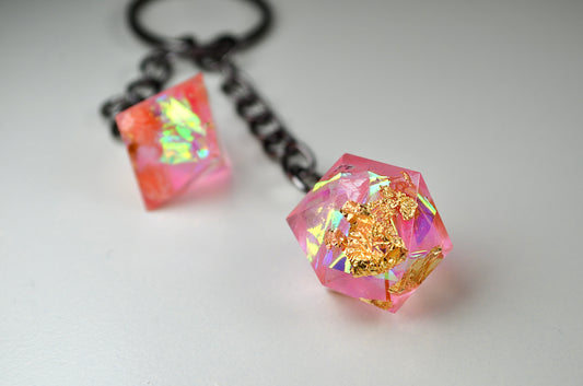 CRYSTAL - D20/D8 Keychain