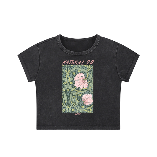 NATURAL 20 (WOMEN'S CROP TEE)