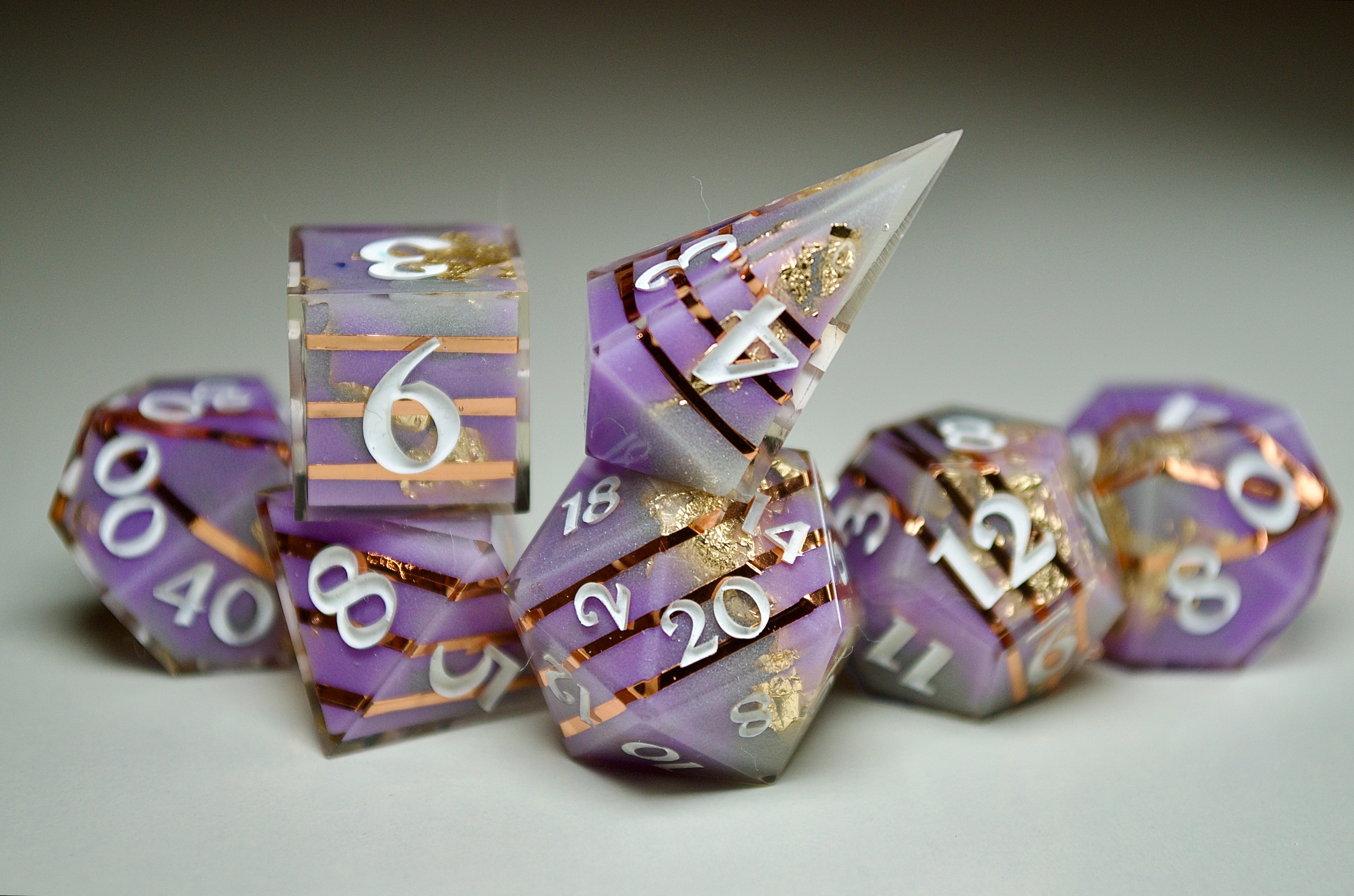 Plum and Stone - offers 10 piece handmade dice set